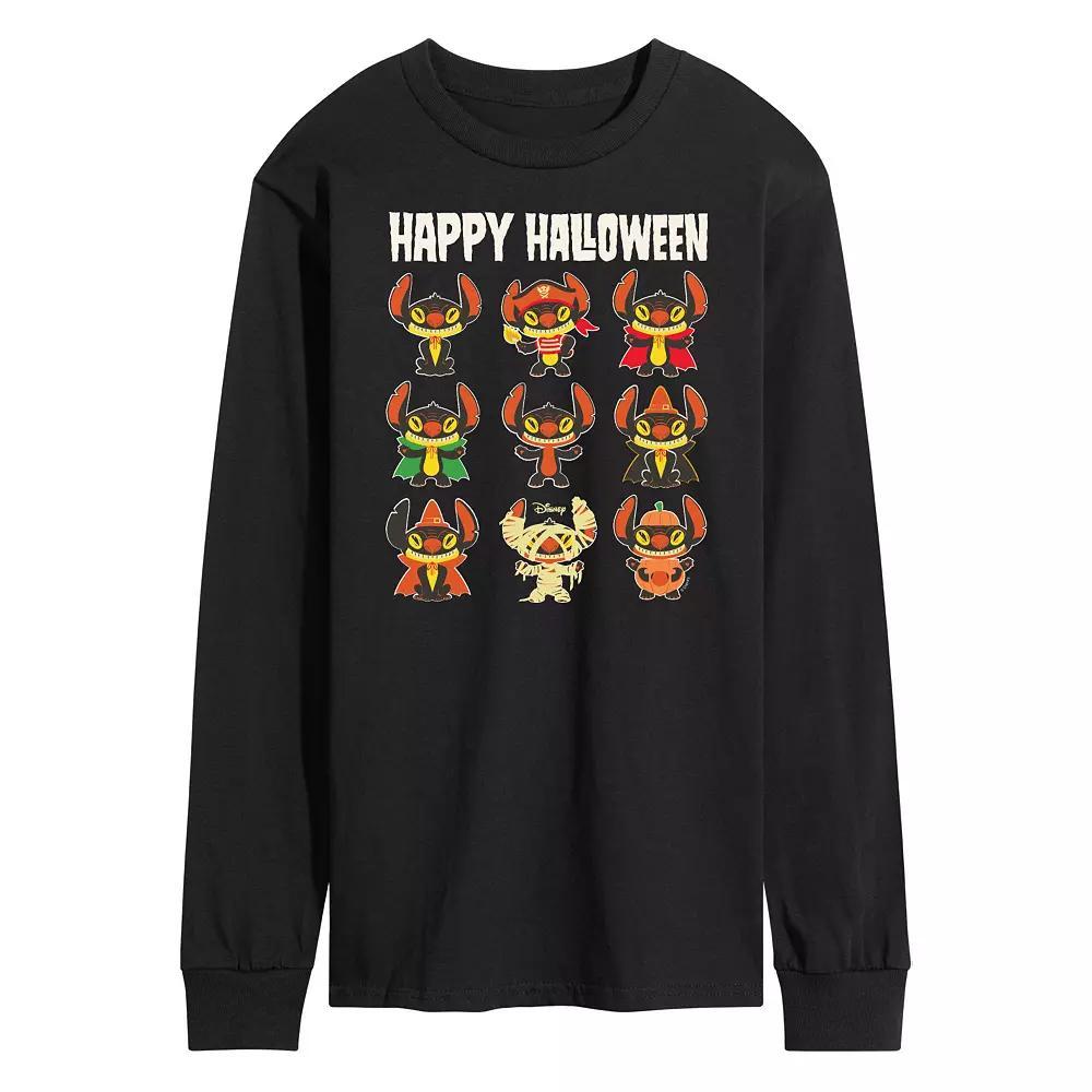 Disneys Lilo & Stitch Mens Happy Halloween Long Sleeve Tee Product Image
