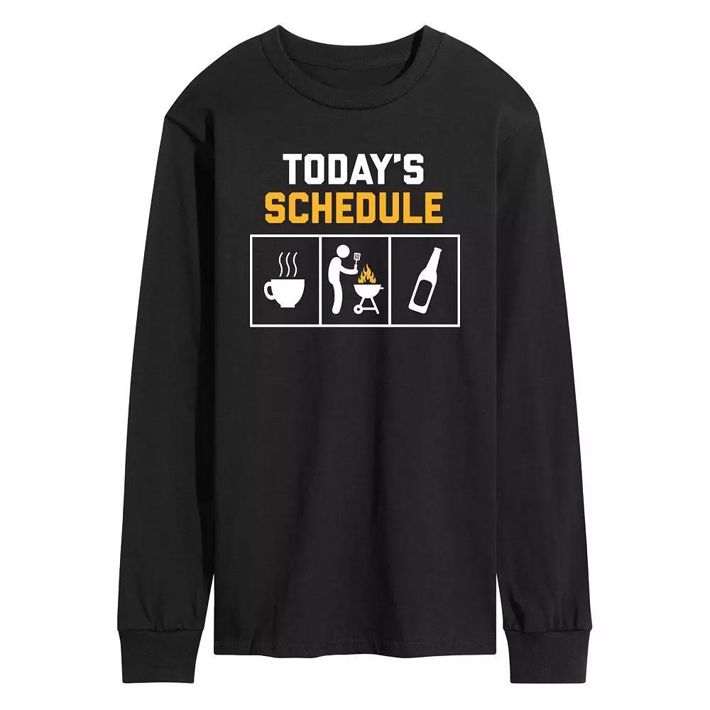 Mens Schedule Grilling Beer Tee Product Image