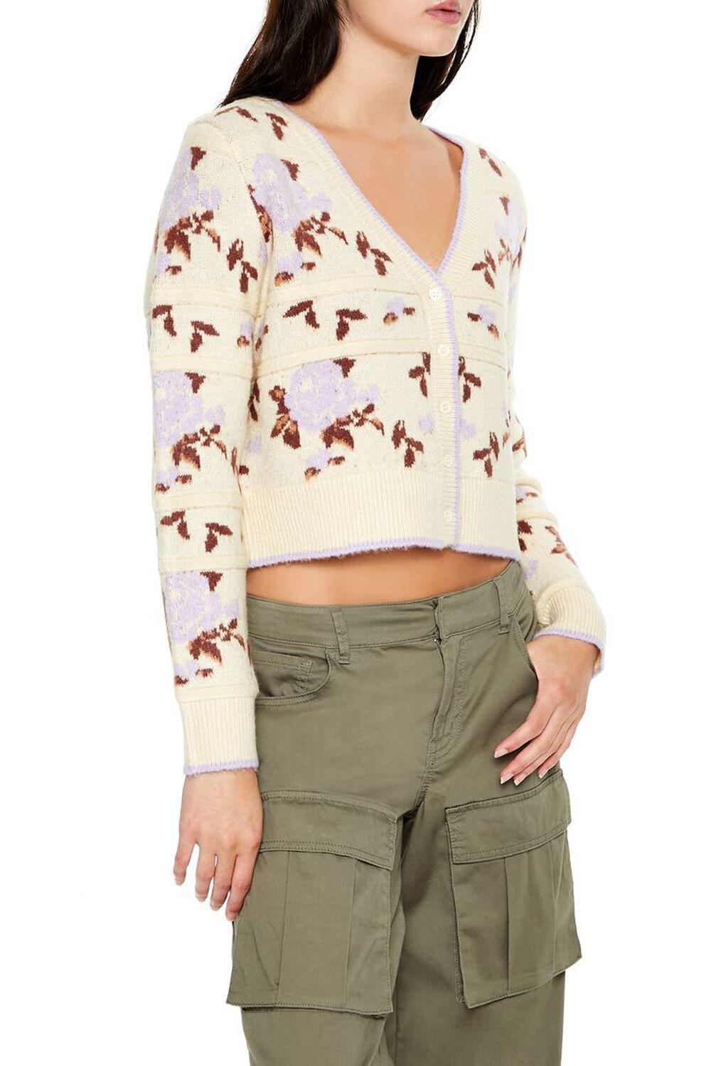 Floral Print Cardigan Sweater | Forever 21 Product Image