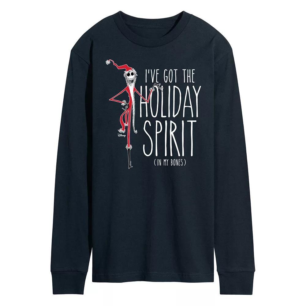 Disney's The Nightmare Before Christmas Holiday Spirits In My Bones Tee, Men's, Size: Small, Blue Product Image