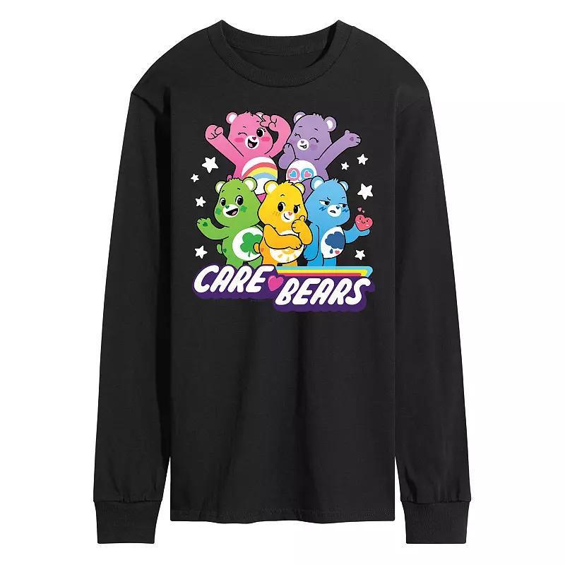 Mens Care Bears Unlock The Magic Group Long Sleeve Graphic Tee Product Image