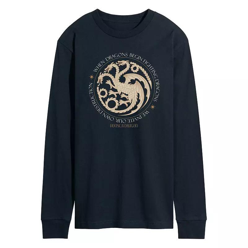 Mens Care Bears Mood Bedtime Bear Burger Long Sleeve Graphic Tee Product Image