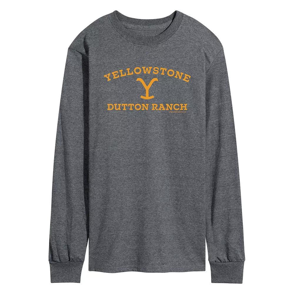 Men's Yellowstone Dutton Ranch LS, Size: Large, Gray Product Image