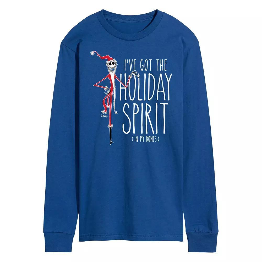 Disney's The Nightmare Before Christmas Holiday Spirits In My Bones Tee, Men's, Size: Small, Blue Product Image