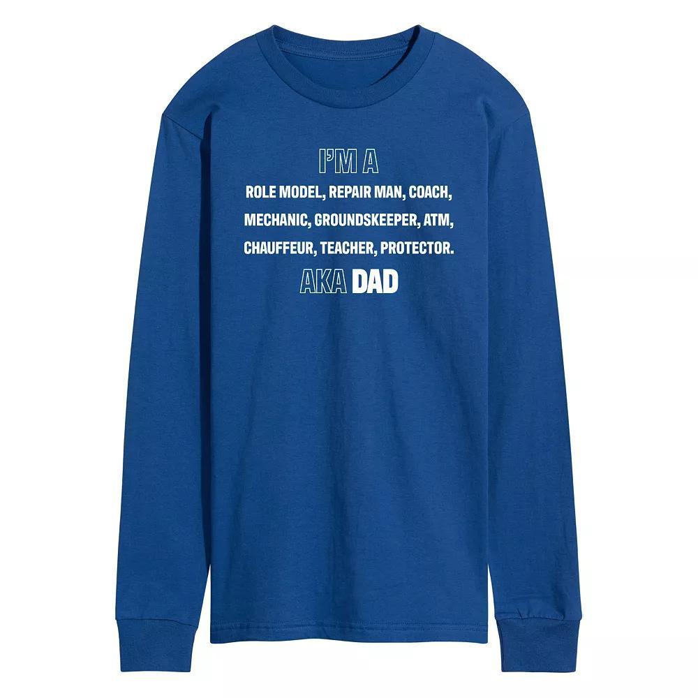 Mens Im A Dad List Long Sleeve Graphic Tee Product Image