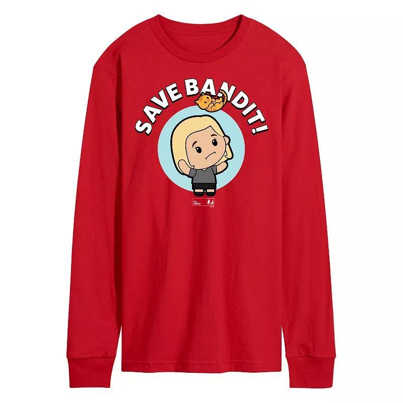 Mens Dr. Seuss The Grinch Building Snowman Long Sleeve Graphic Tee Product Image