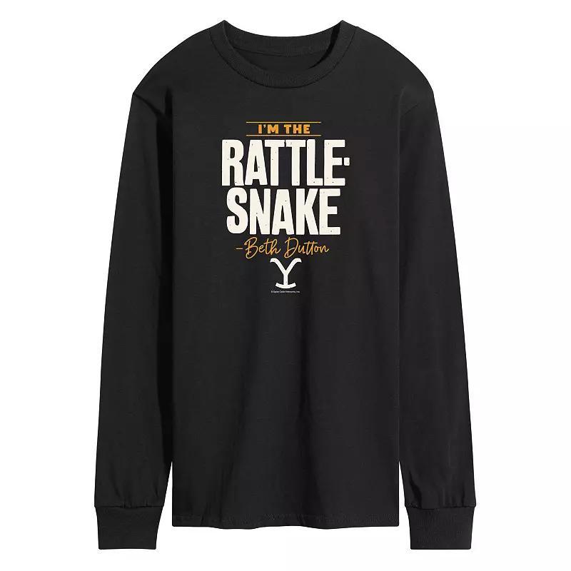 Mens Yellowstone Beth Dutton Rattlesnake Long Sleeve Graphic Tee Product Image
