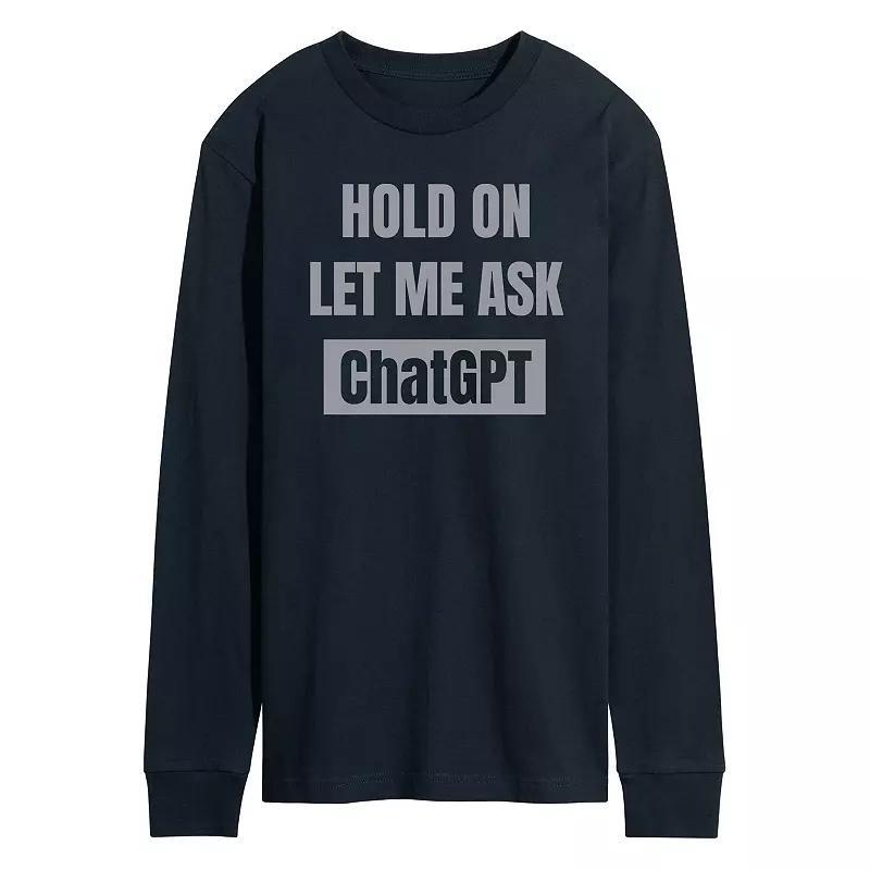 Men's Elf Smiling My Favorite Long Sleeve Tee, Size: Small, Gray Product Image