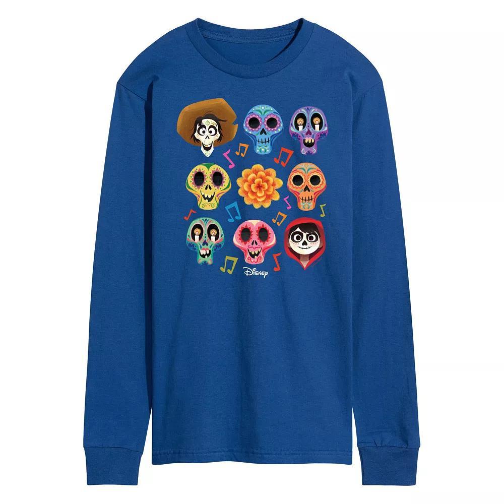 Men's Disney / Pixar's Coco Character Grid Tee, Size: Large, Blue Product Image