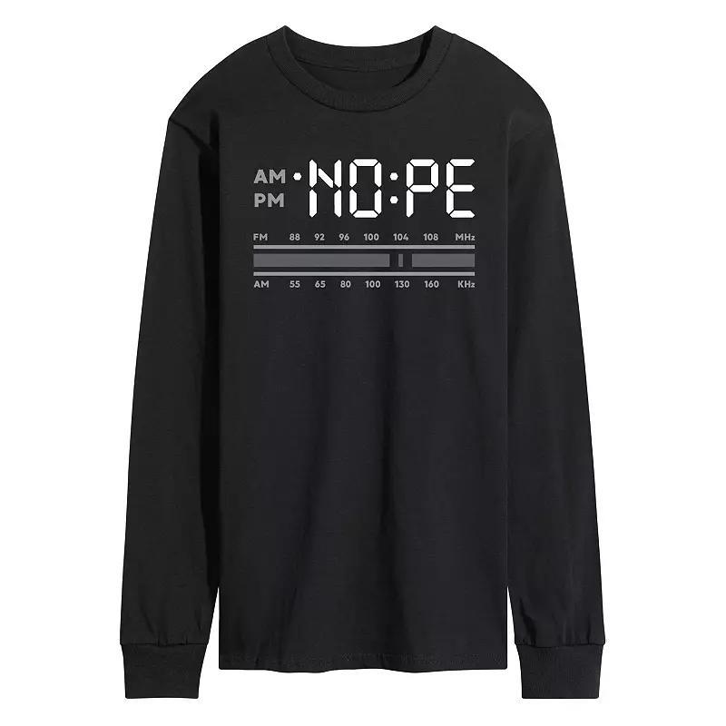 Men's Nope Long Sleeve Tee, Size: Small, Black Product Image