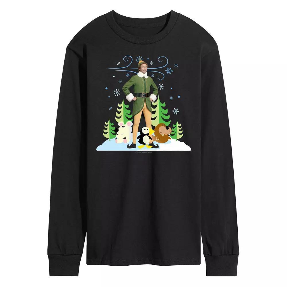 Men's Elf Buddy Arctitc Puppets Long Sleeve, Size: Medium, Black Product Image