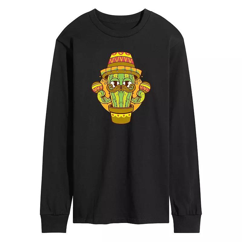 Men's Peanuts Oh What Fun Long Sleeve Tee, Size: Medium, Black Product Image