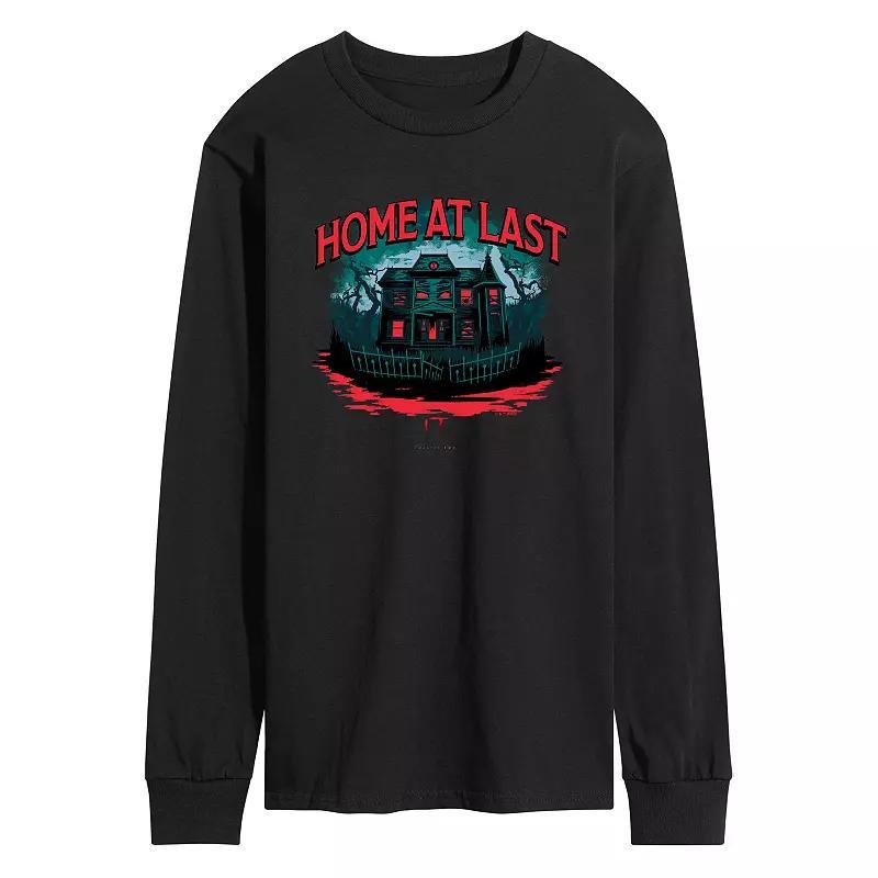 Mens Car Dashboard Christmas Tree Long Sleeve Graphic Tee Blue Product Image