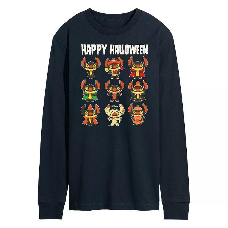 Disneys Lilo & Stitch Mens Happy Halloween Long Sleeve Tee Product Image