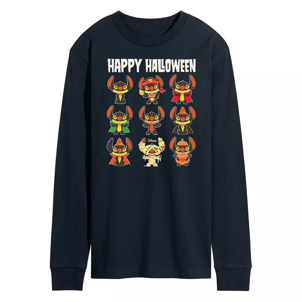 Disneys Lilo & Stitch Mens Happy Halloween Long Sleeve Tee Product Image