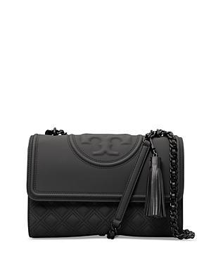 Womens Large Fleming Leather Tassel Crossbody Bag Product Image