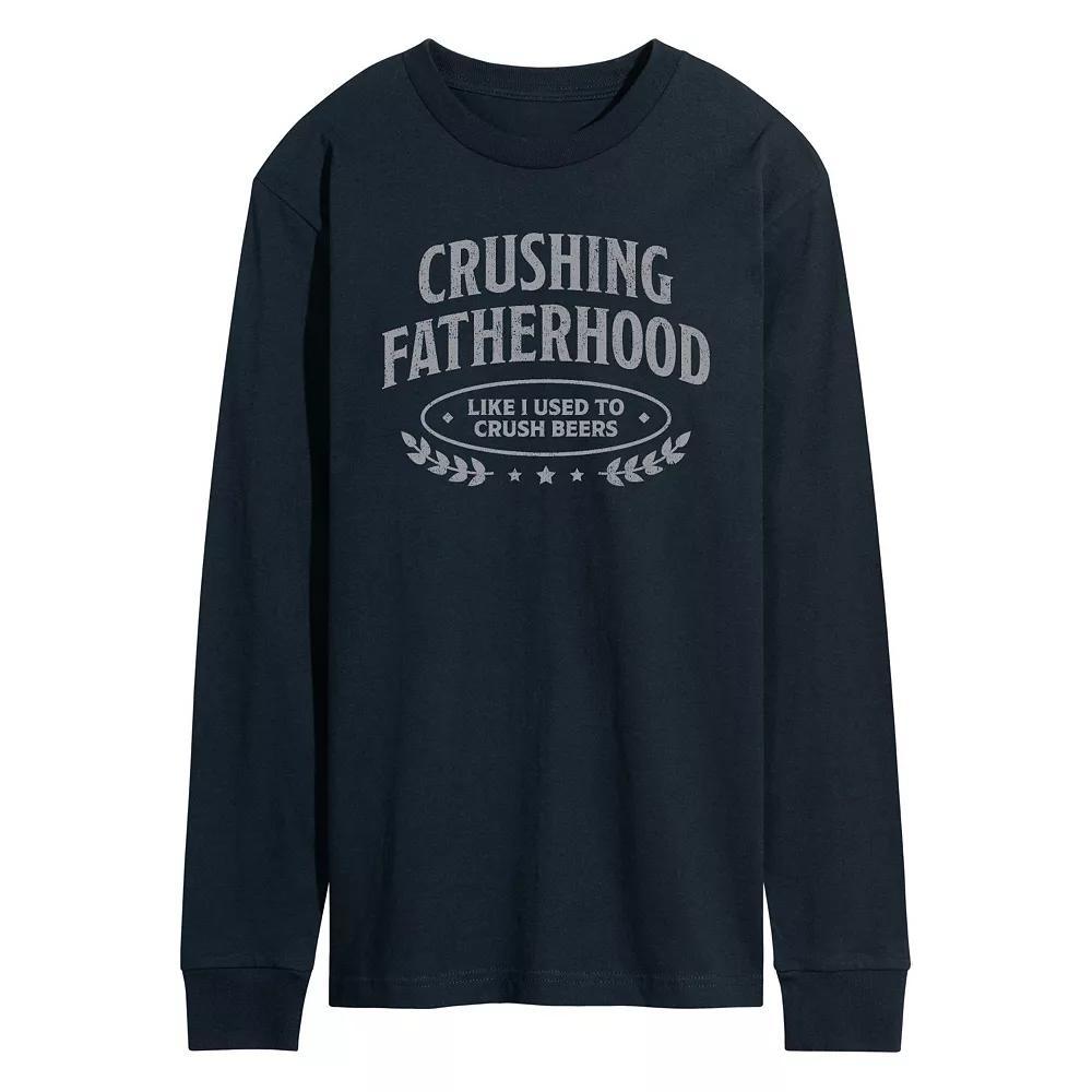 Mens Yep Still Single Long Sleeve Tee Blue Product Image