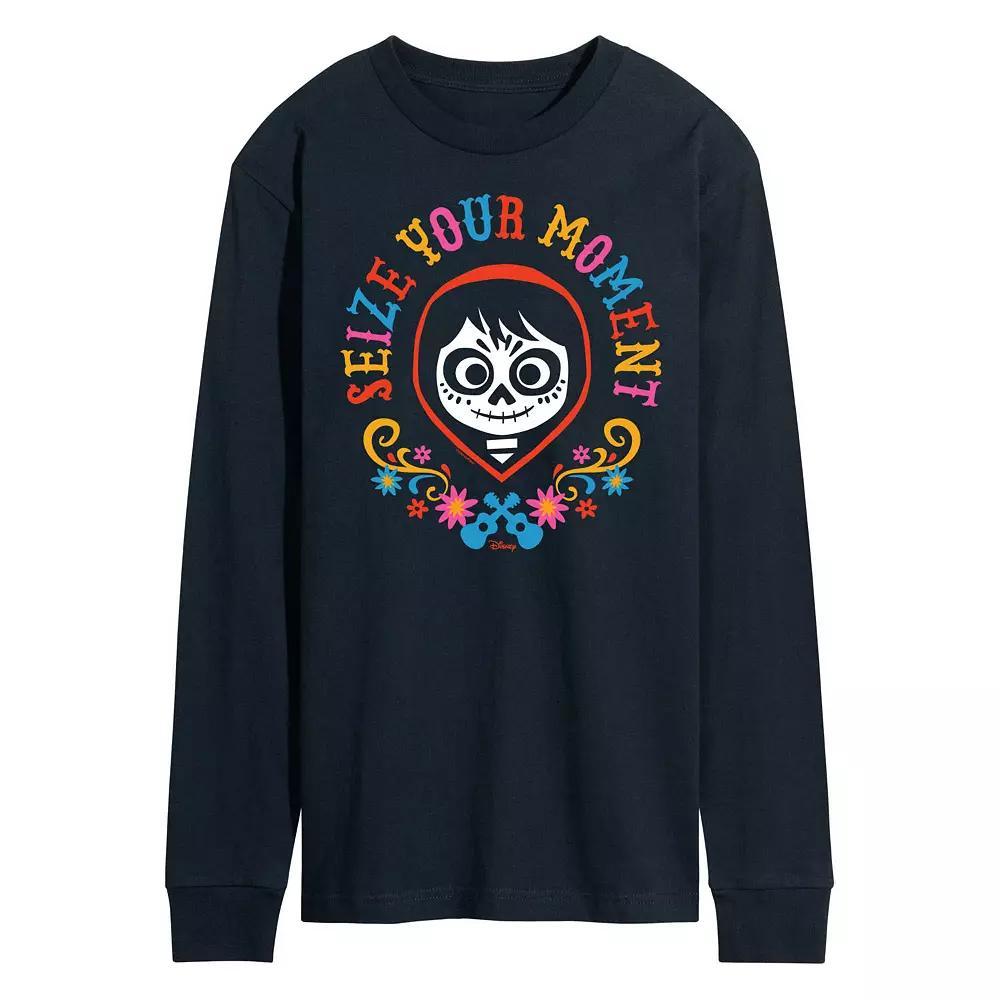 Disney's Mickey Mouse & Friends Men's Ho Ho Ho Long Sleeve Graphic Tee, Size: XXL, Blue Product Image