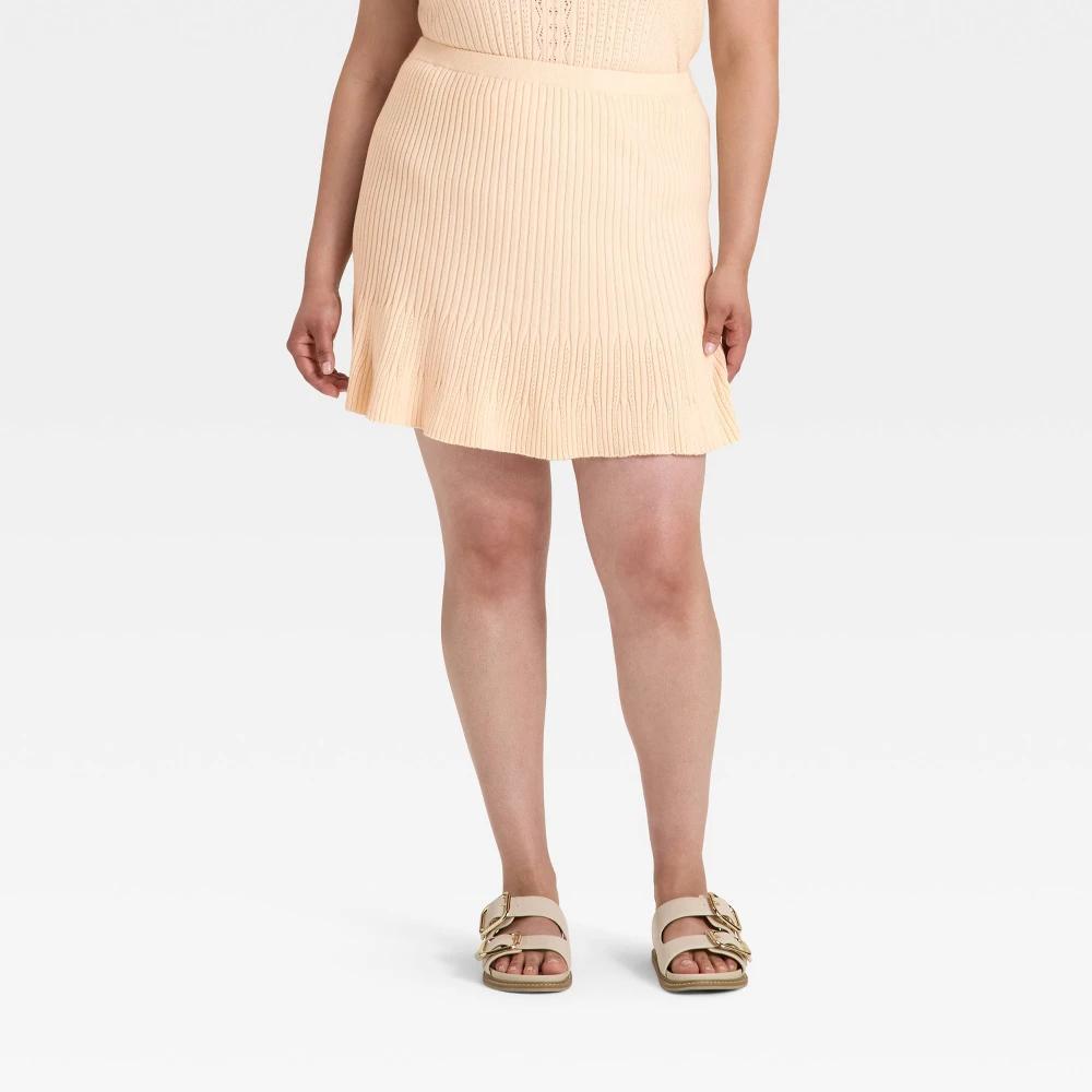 Women's Pointelle Mini Sweater Skirt - Universal Thread™ Product Image
