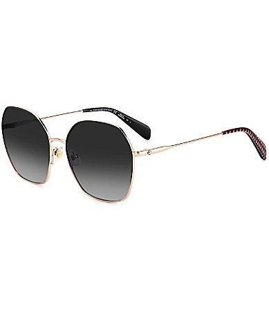 kate spade new york Womens Kenna Rose Gold Frame Round Sunglasses Product Image