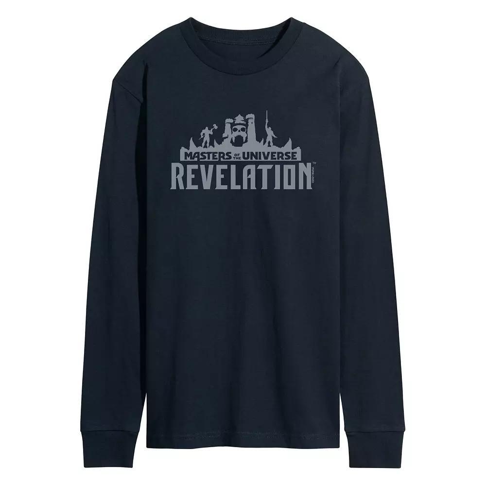 Mens Jurassic World Tyrannosaurus Rex Long Sleeve Graphic Tee Blue Product Image