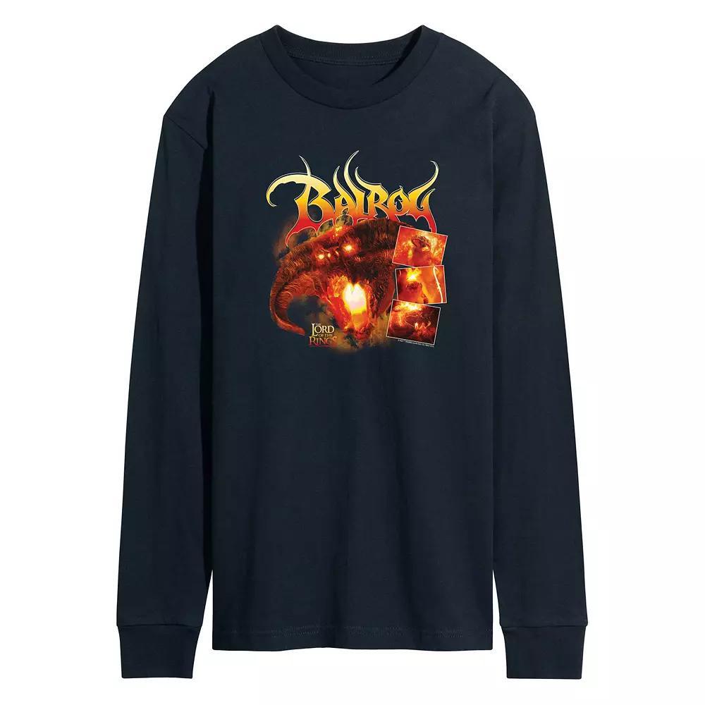 Mens Transformers Halftone Icon Autobot Long Sleeve Graphic Tee Blue Product Image
