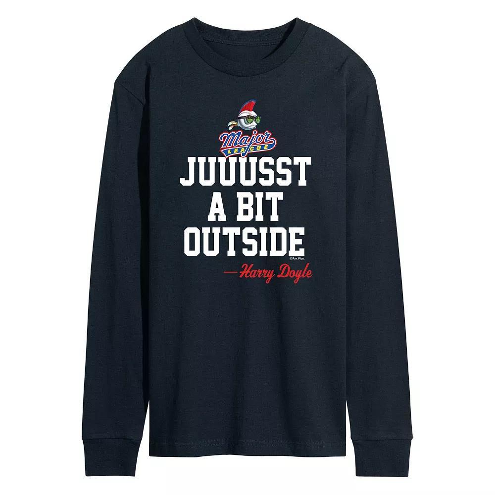 Mens Major League Long Sleeve Graphic Tee Blue Product Image