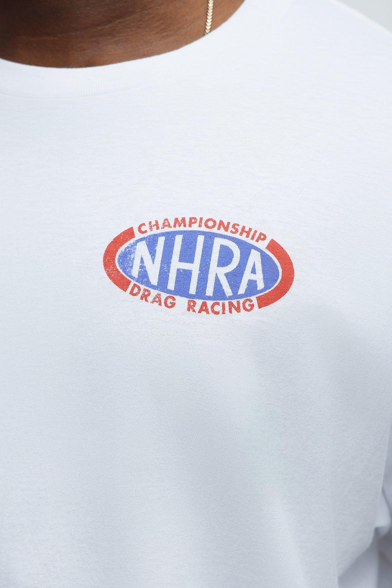NHRA Drag Racing Short Sleeve Tee - White Product Image