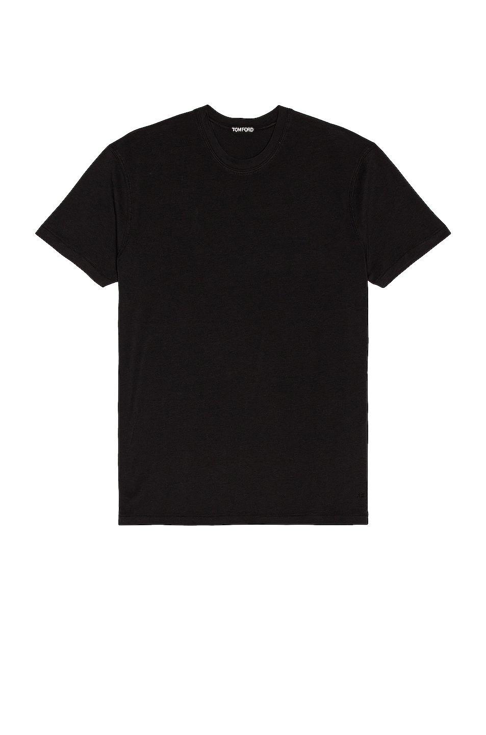 TOM FORD Lyocell Cotton Tee in Purple Product Image