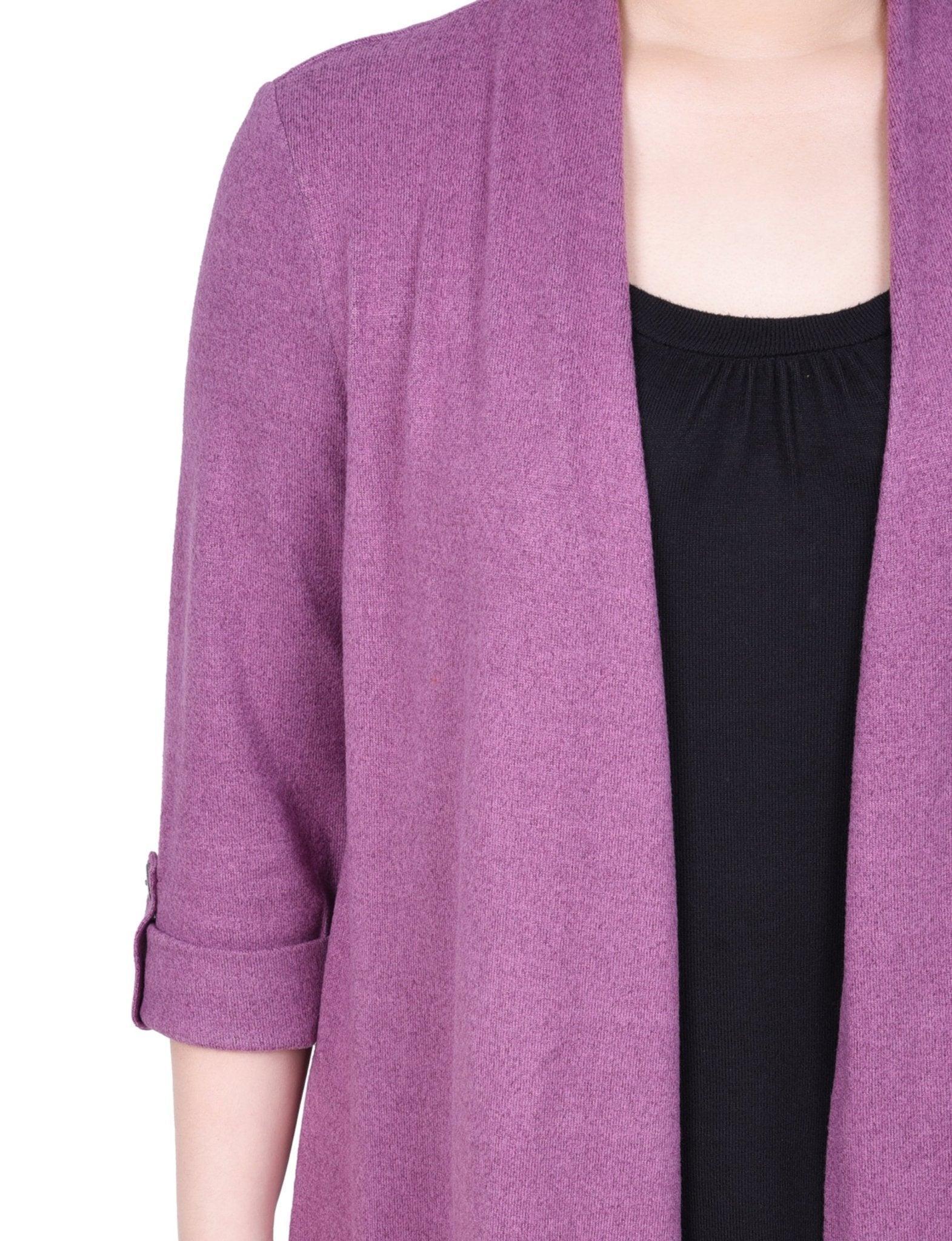 3/4 Length Sleeve Two In One Top - Petite Product Image