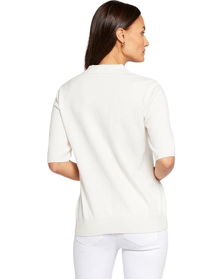 Stone Washed Tencel Short Sleeve Button-Down Hi-Lo Blouse Product Image