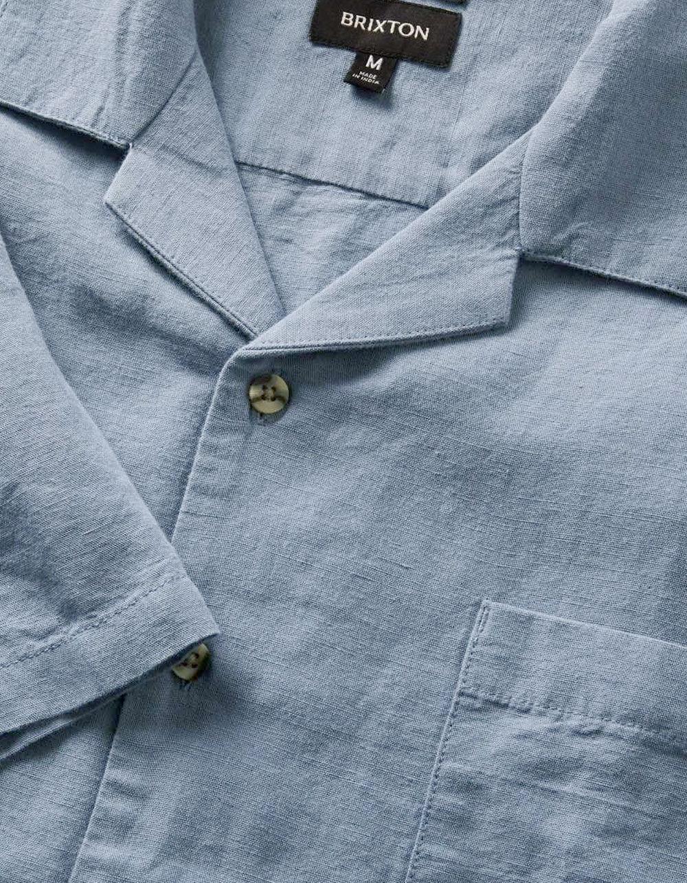 BRIXTON Bunker Linen Mens Button Up Shirt Product Image