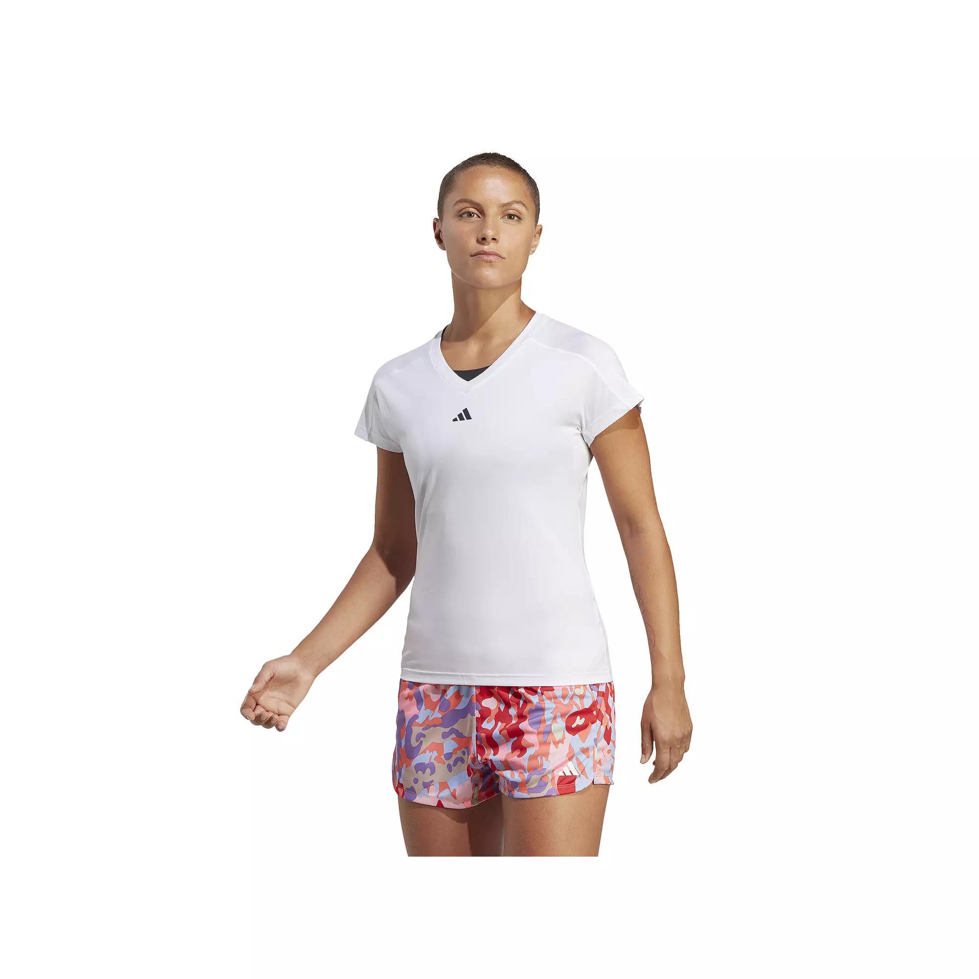 Women's adidas AEROREADY Train Essentials Minimal Tee, Size: XX Small, Black Product Image