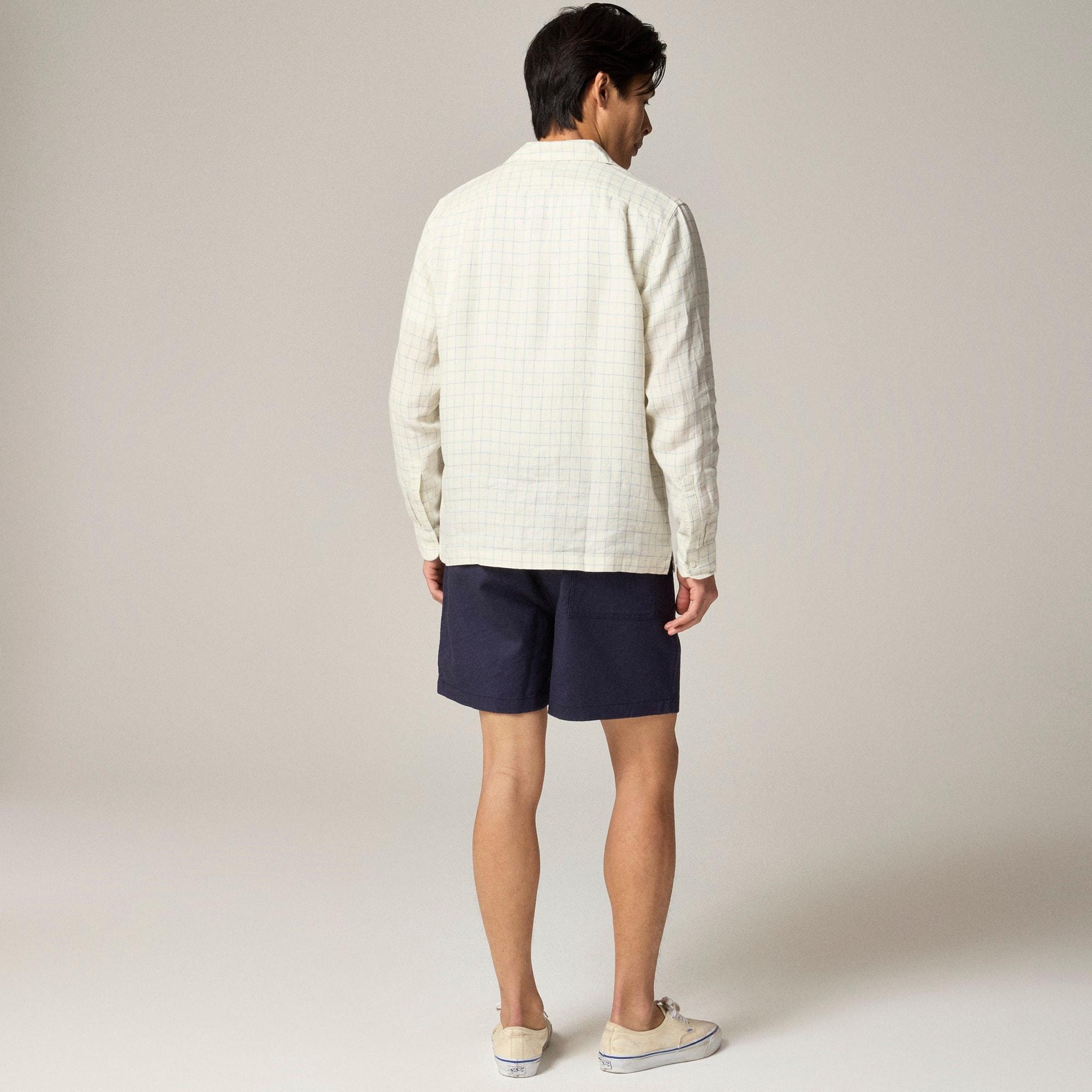 Baird McNutt Irish linen camp-collar shirt Product Image