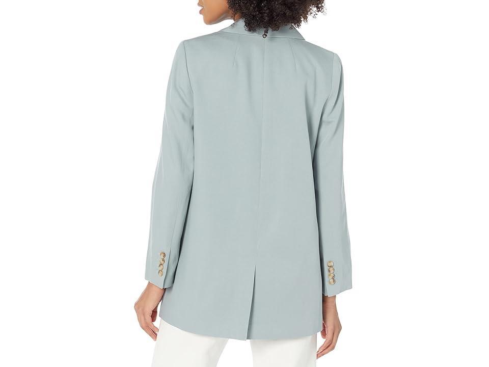 Madewell The Larsen Blazer in Drapeweave (Overcast) Women's Clothing Product Image