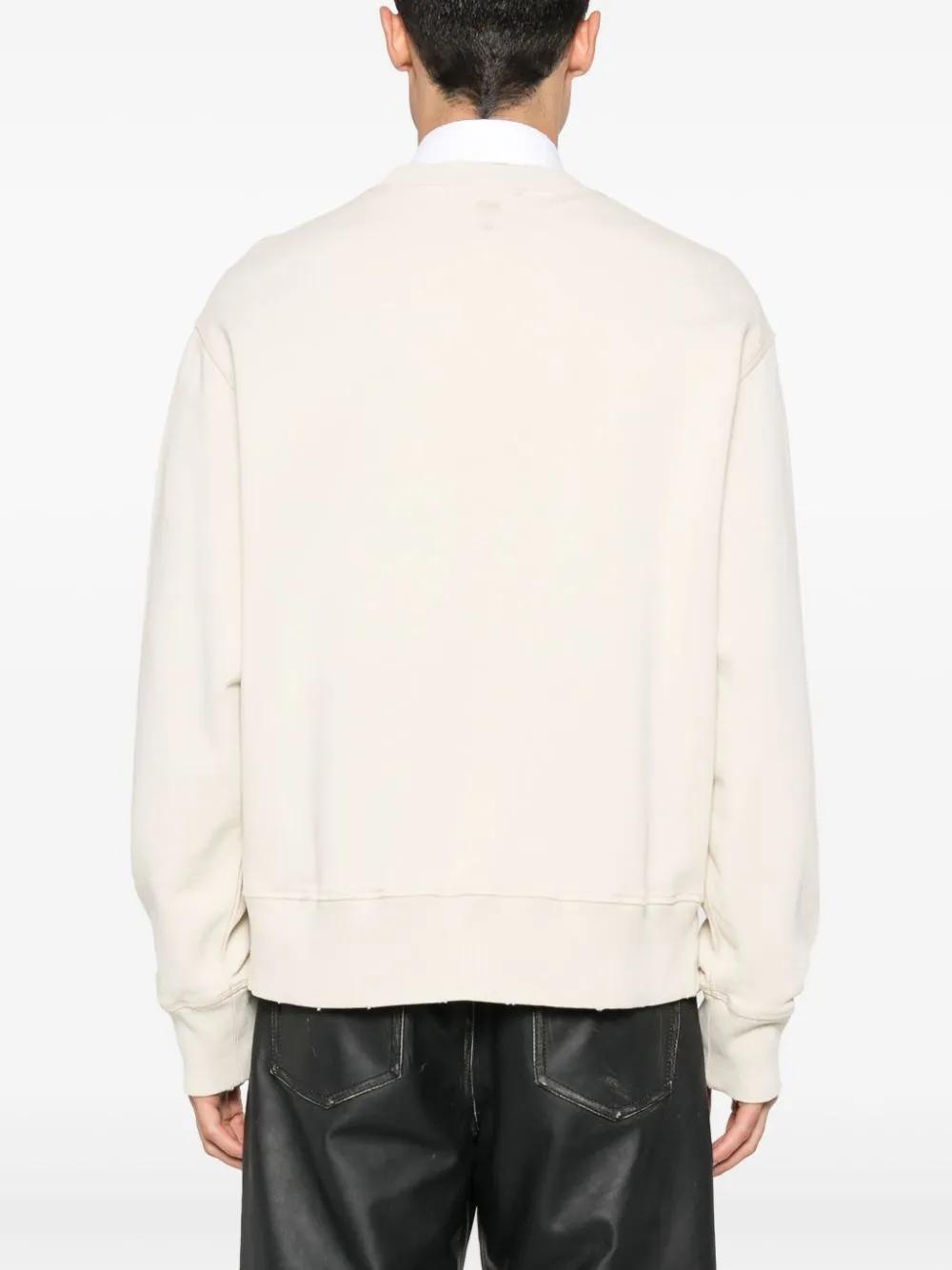 logo-embroidered cotton sweatshirt Product Image