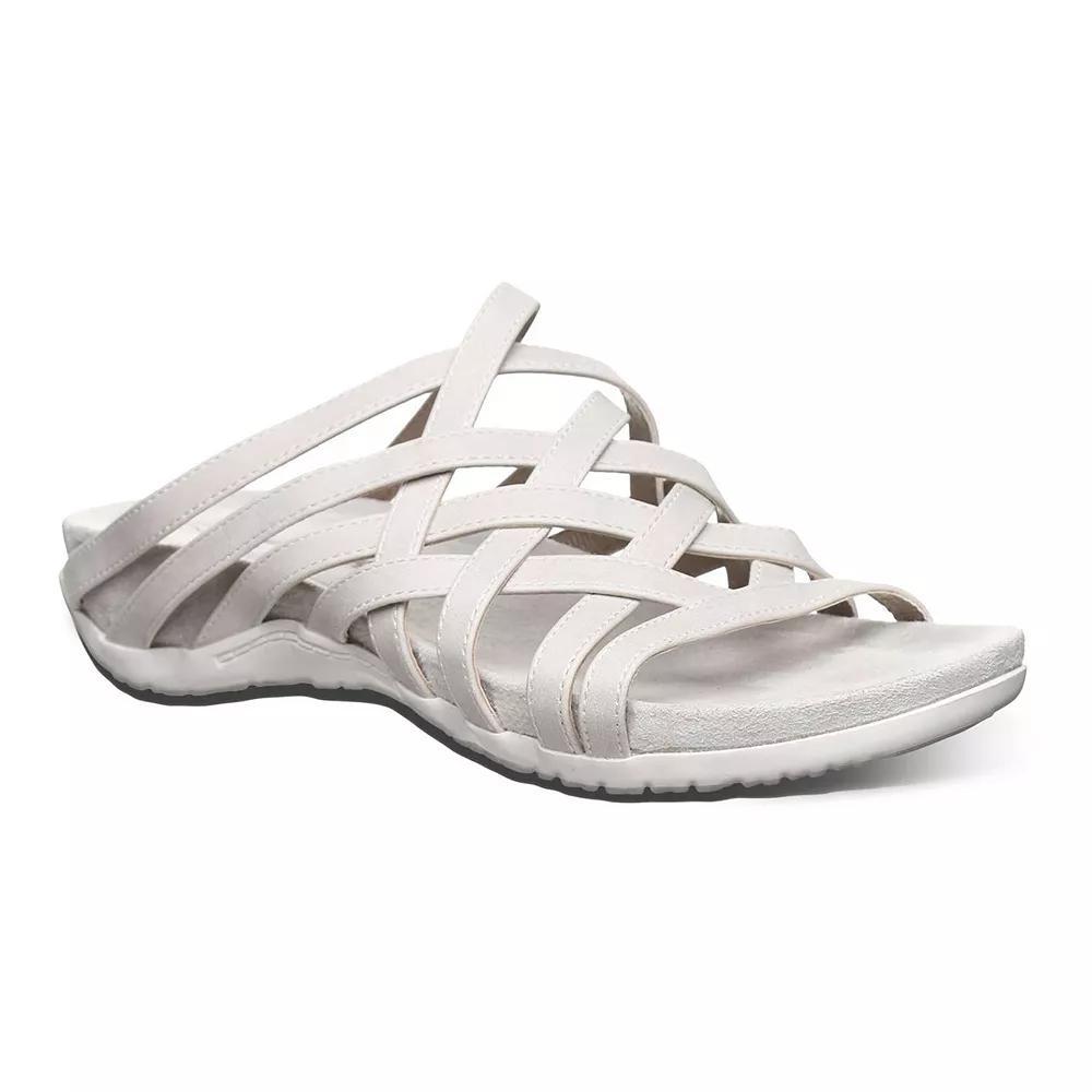 Bearpaw Zinnia Women's Strappy Slide Sandals, Size: 10, White Product Image
