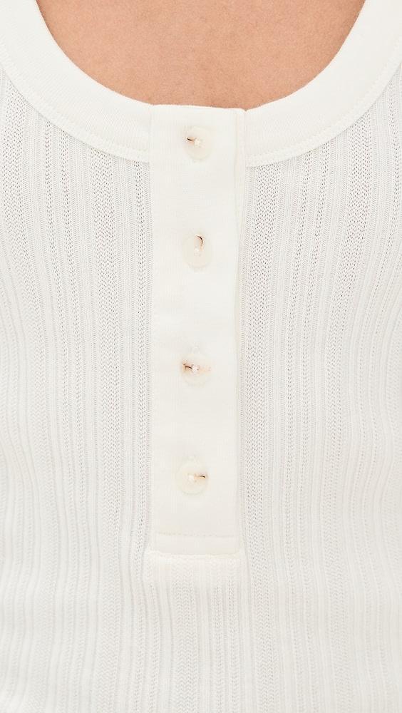 Closed Half Placket Tank Top | Shopbop Product Image