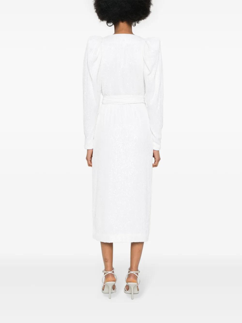 sequined midi wrap dress Product Image