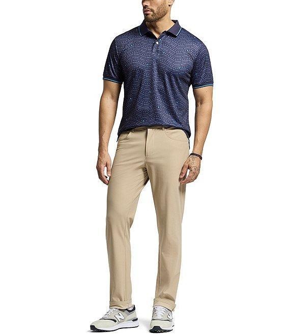 Psycho Bunny Winston Sport Allover Print Short Sleeve Polo Shirt Product Image