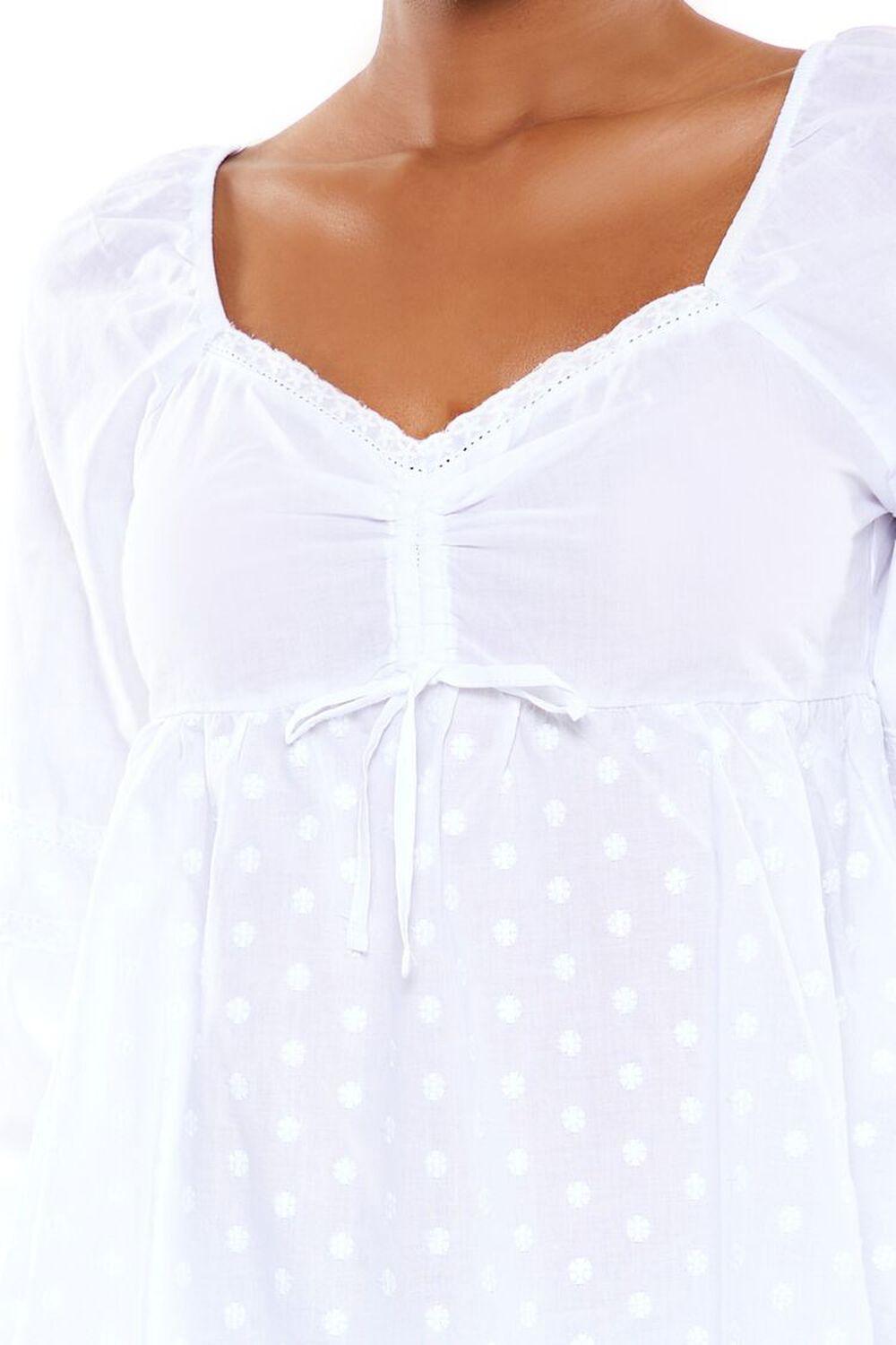 Sweetheart Crochet Lace-Trim Top | Forever 21 Product Image