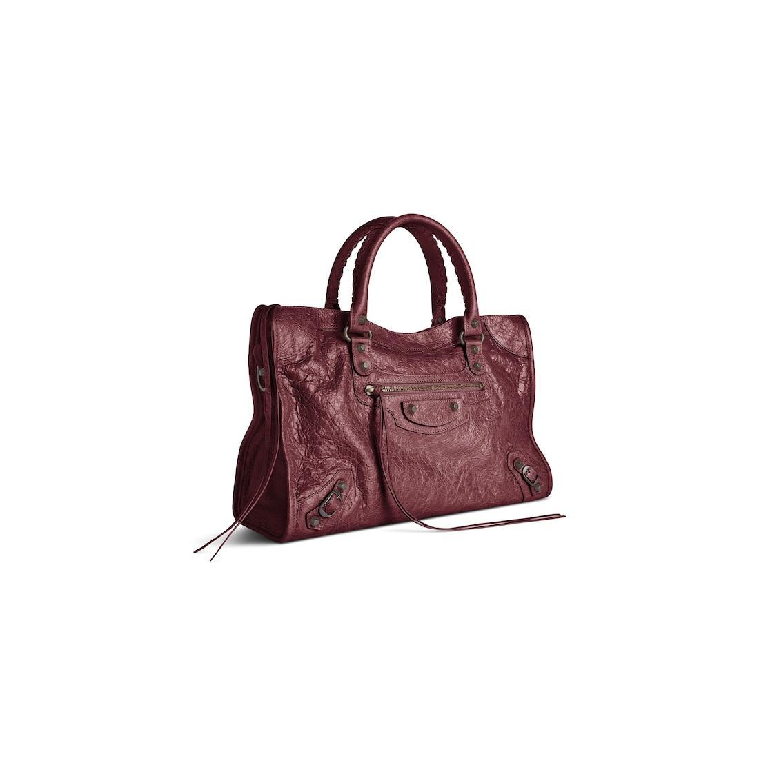 Women's Le City Bag Medium in Dark Burgundy Product Image
