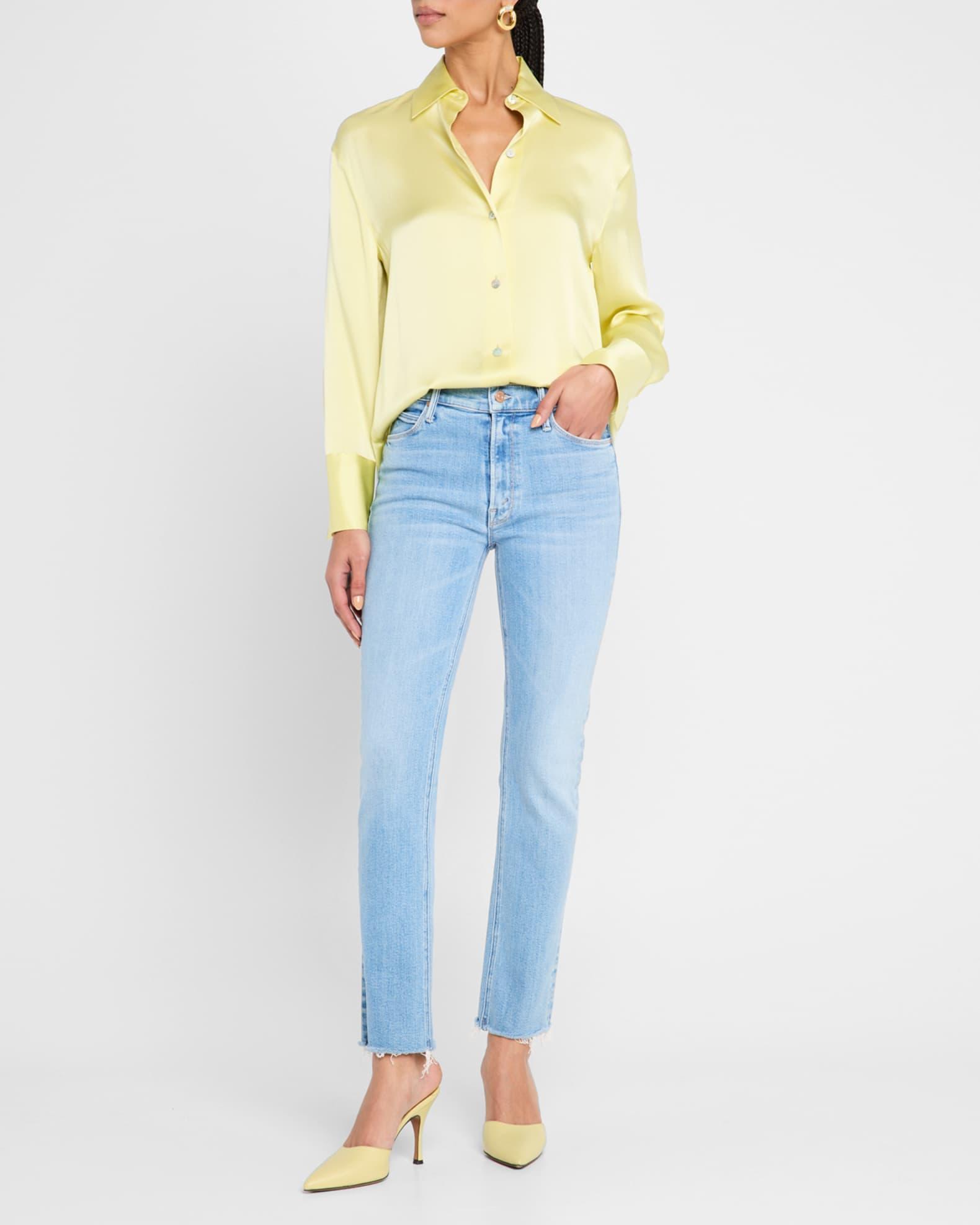 The Mid-Rise Dazzler Ankle Fray Jeans Product Image