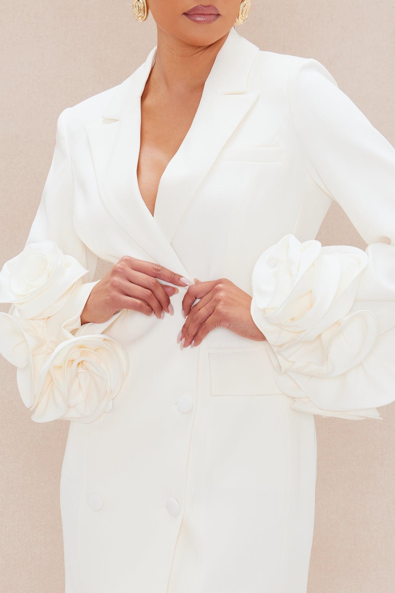 Amora Blazer Mini Dress - Ivory Product Image