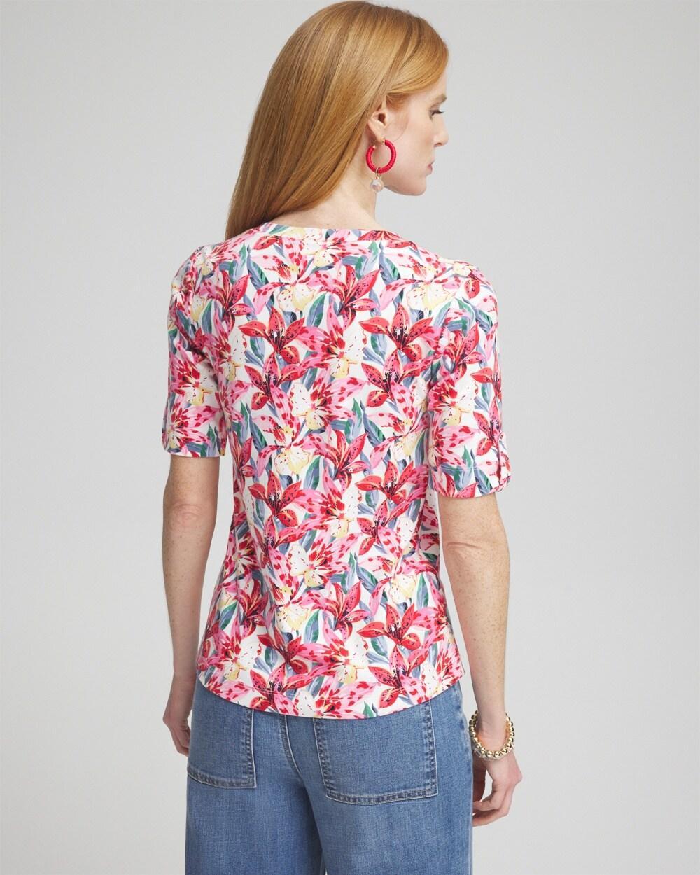 Floral Everyday V-neck Tee Product Image