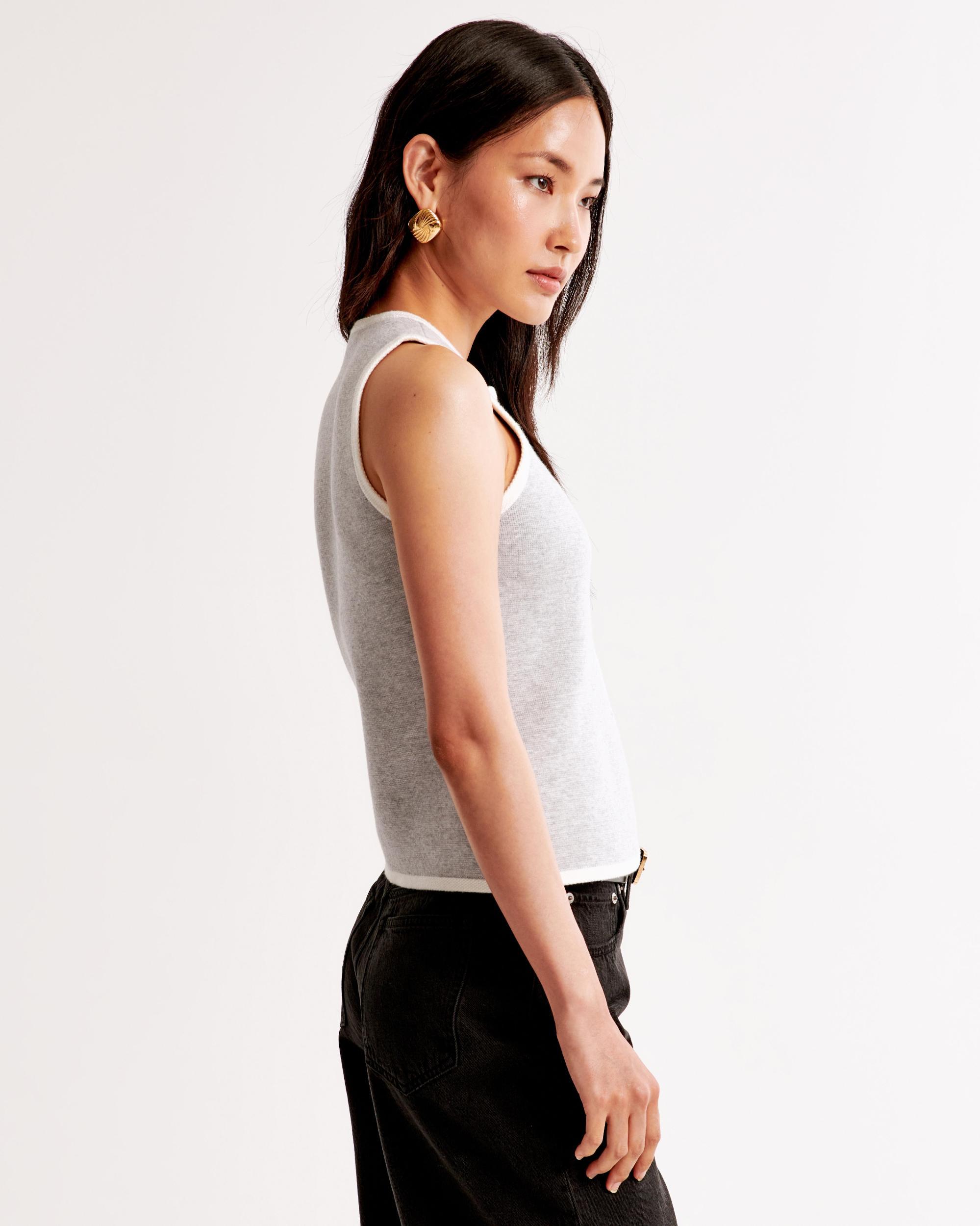 The A&F Mara Crew Sweater Vest Product Image
