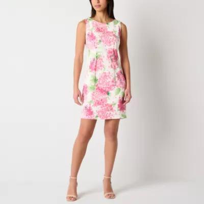 Alyx Womens Sleeveless Floral Sheath Dress Product Image