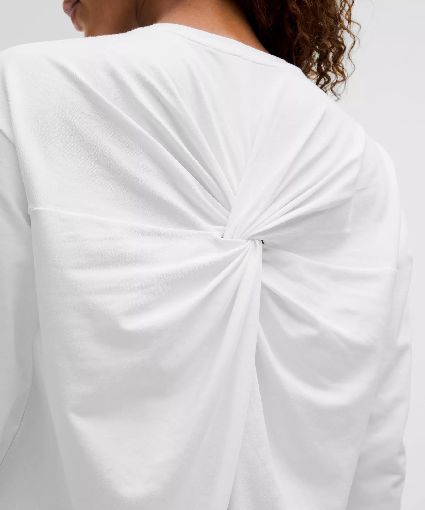 Twist-Back Relaxed-Fit Long-Sleeve Shirt Product Image