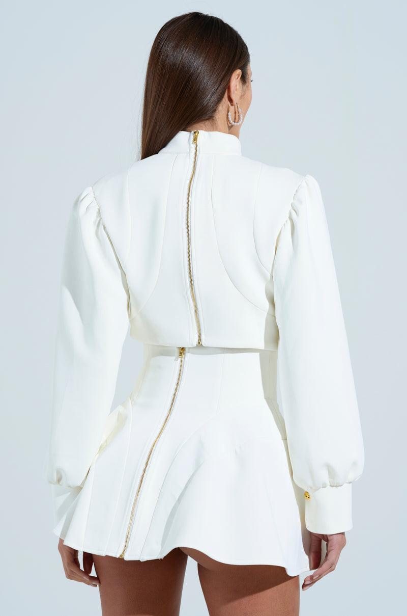 THINK ABOUT ME BLOUSE IN WHITE Product Image