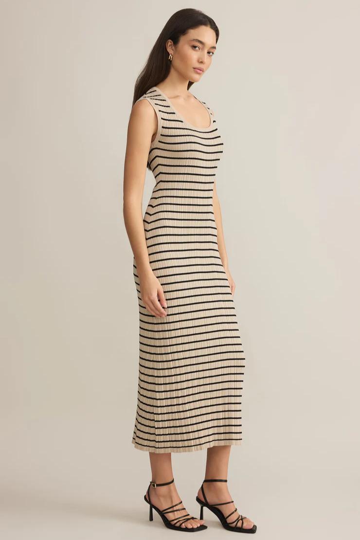 Gisele Stripe Midi Dress Product Image